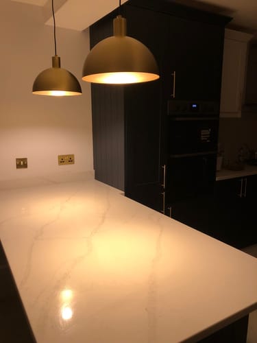 Customer photo review of Modern 1 Light Single Dome Pendant light