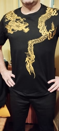 Customer photo review of T-Shirt Dragon Chinois Doré