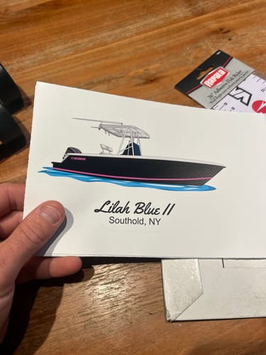 Customer photo review of Custom Boat Stickers