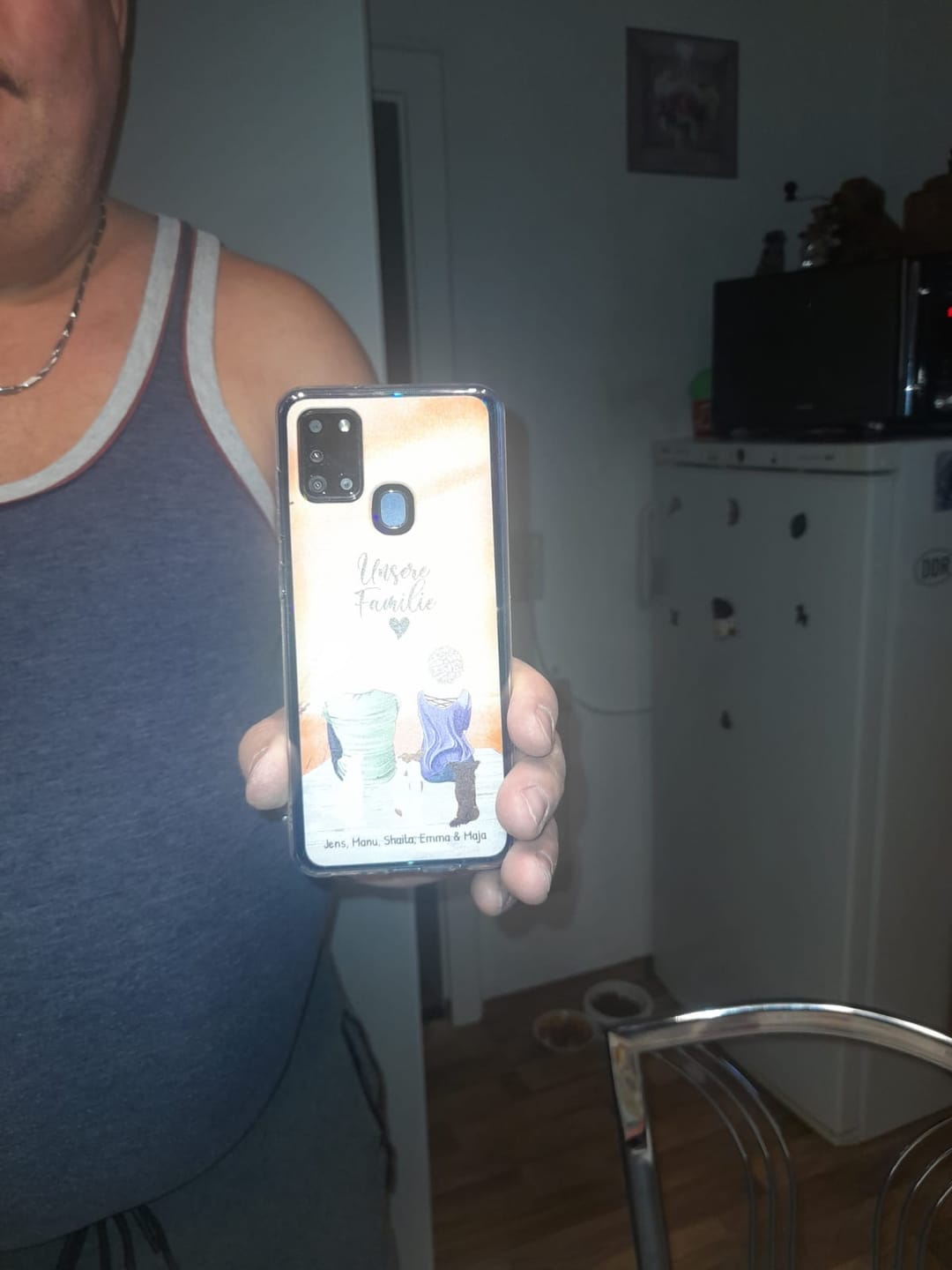 Customer photo review of Unterwegs mit Haustier Pärchen - Individuelle Handyhülle