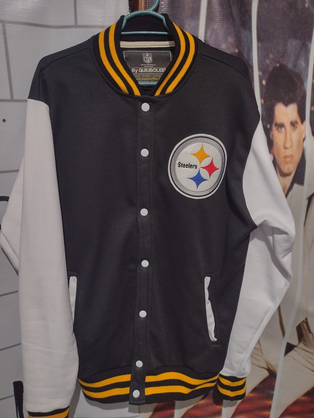 Customer photo review of Chamarra Universitaria NFL Steelers