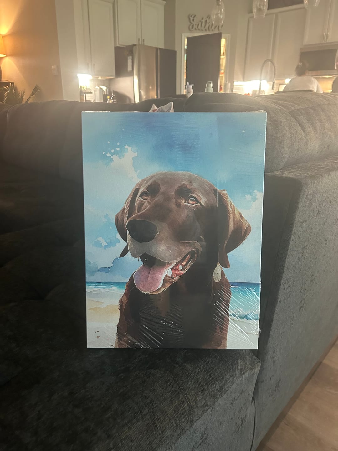 Customer photo review of Custom Pet Portrait