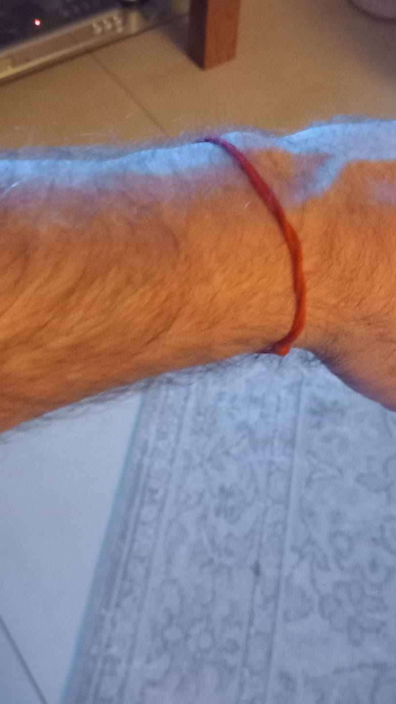 Customer photo review of Bracelet Porte Bonheur "Tibétain"