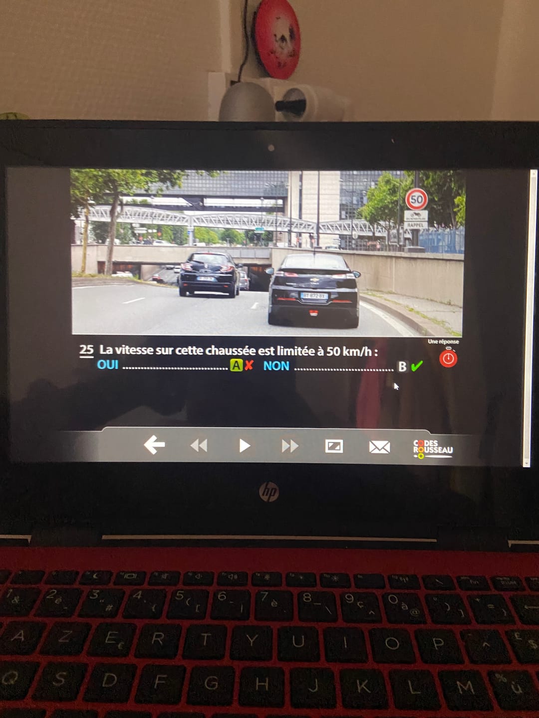 Customer photo review of ENTRAÎNEMENT AU CODE DE LA ROUTE POUR 20€