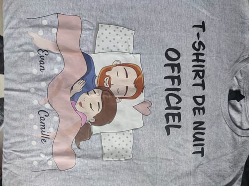 Customer photo review of Dormeurs - T-Shirt personnalisé