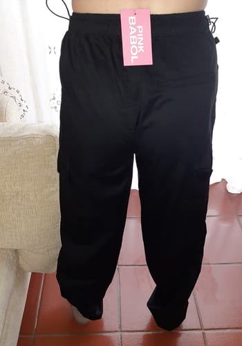 Customer photo review of Pantalone cargo parachute