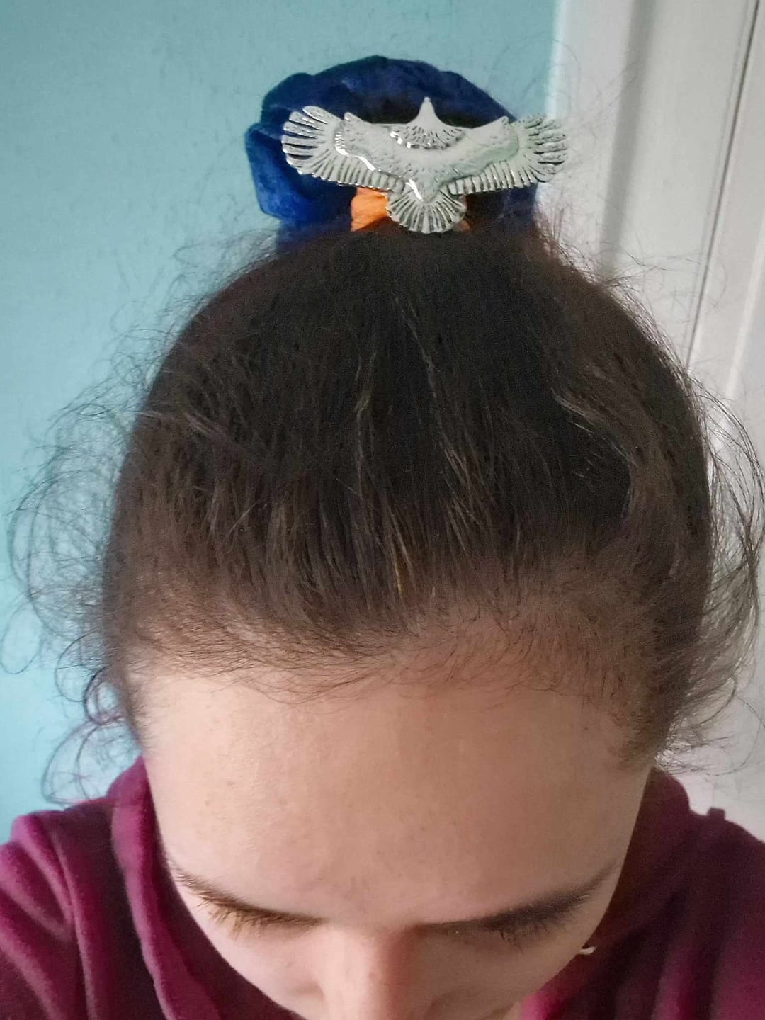 Customer photo review of Eagle Hair Clip