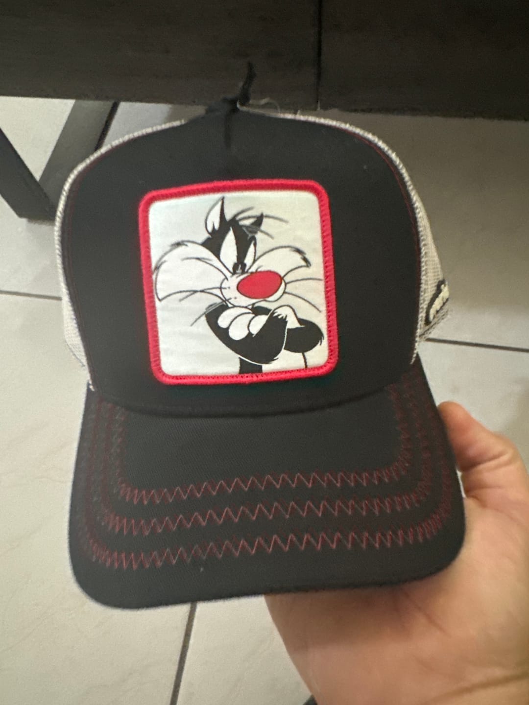 Customer photo review of OVERLORD X Looney Tunes: Yosemite Sam Trucker Cap