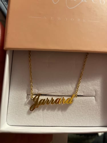 Customer photo review of Personalized Name Necklace