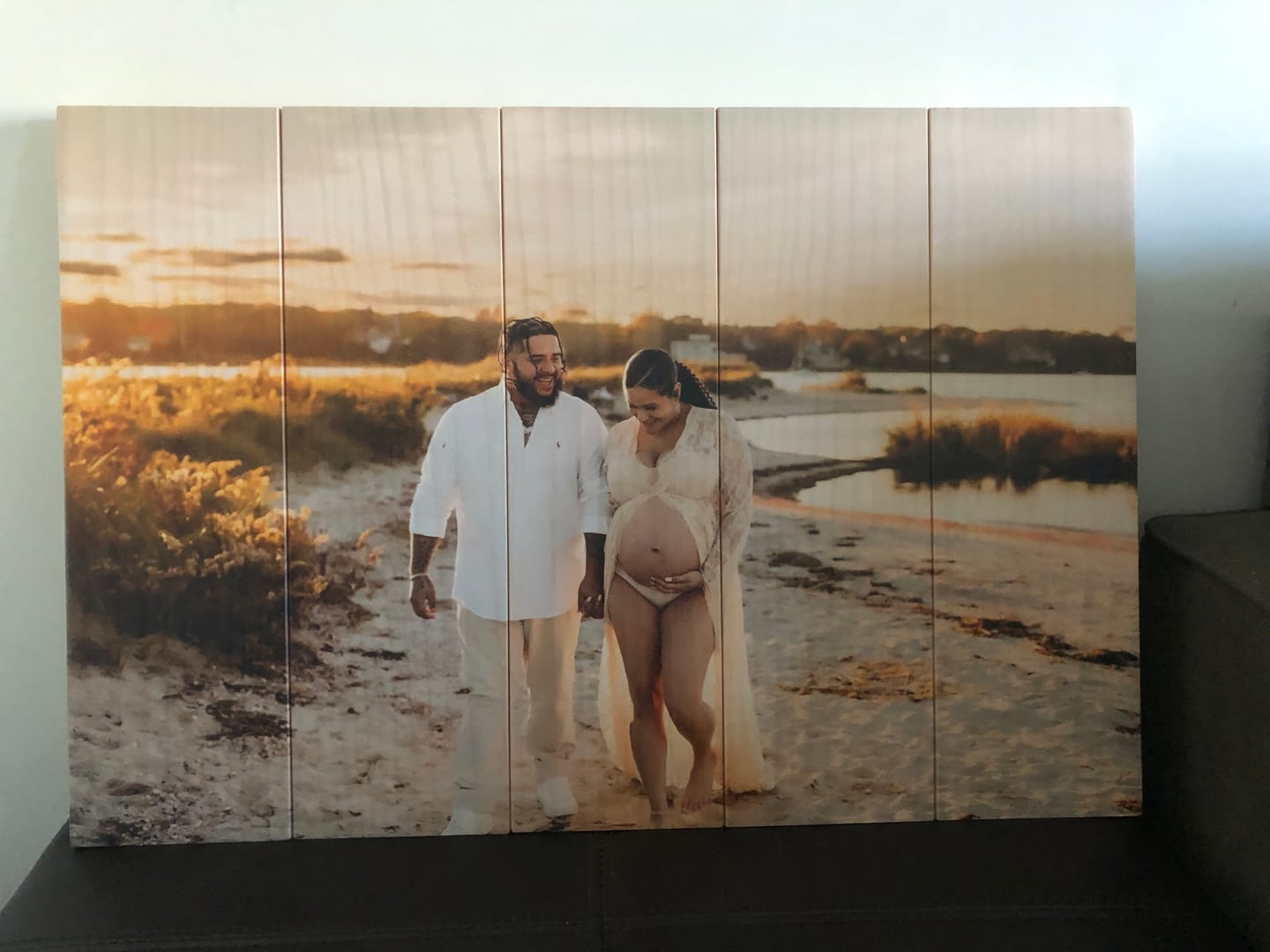 Customer photo review of 18.5 x 27.5 Planked Wood Print