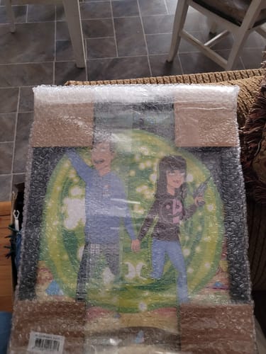 Customer photo review of 'Rick and Morty' Custom Portrait