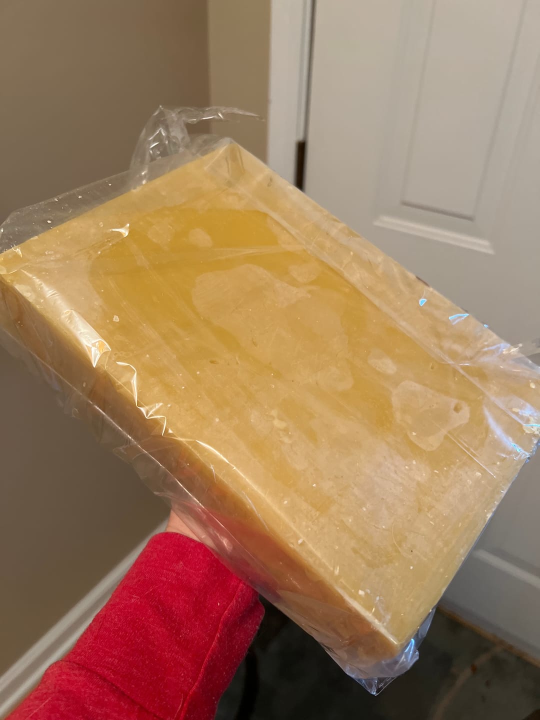 Customer photo review of Bulk Yellow Beeswax Blocks for Sale