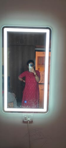 Customer photo review of Red Bandhini Suit Set