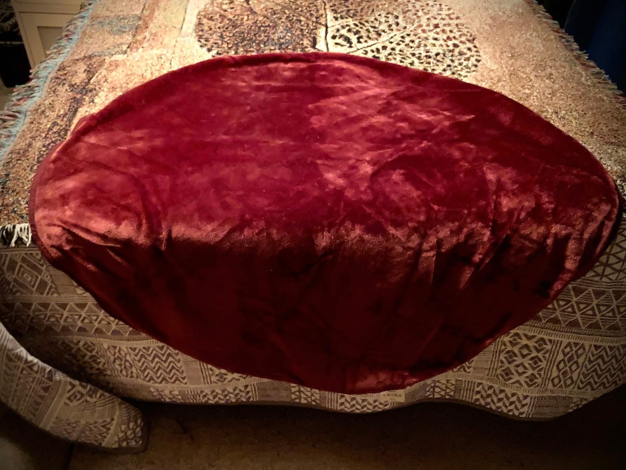 Customer photo review of Waterproof Splash Blanket™️- Moon Blood The OG