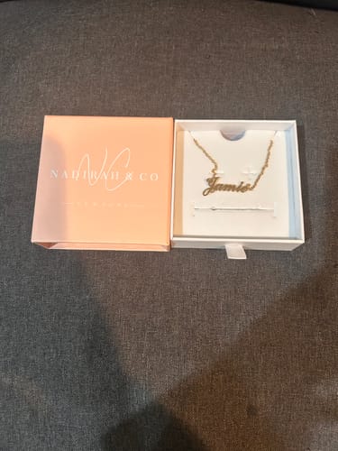 Customer photo review of Personalized Name Necklace