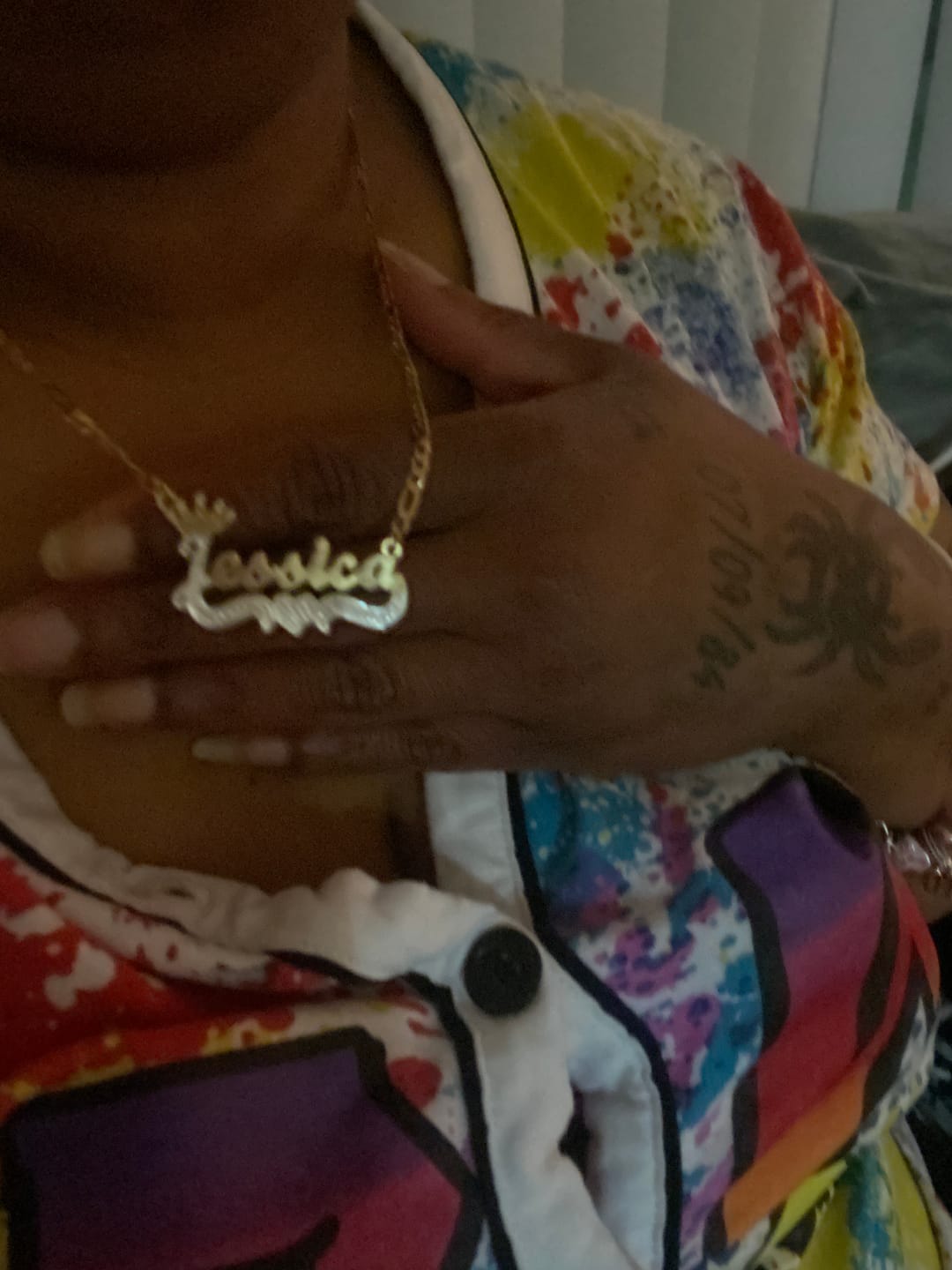 Customer photo review of Double Plated Name Necklace "Christina"