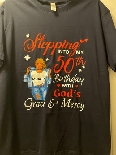 Customer photo review of 50th Birthday With God's Grace & Mercy