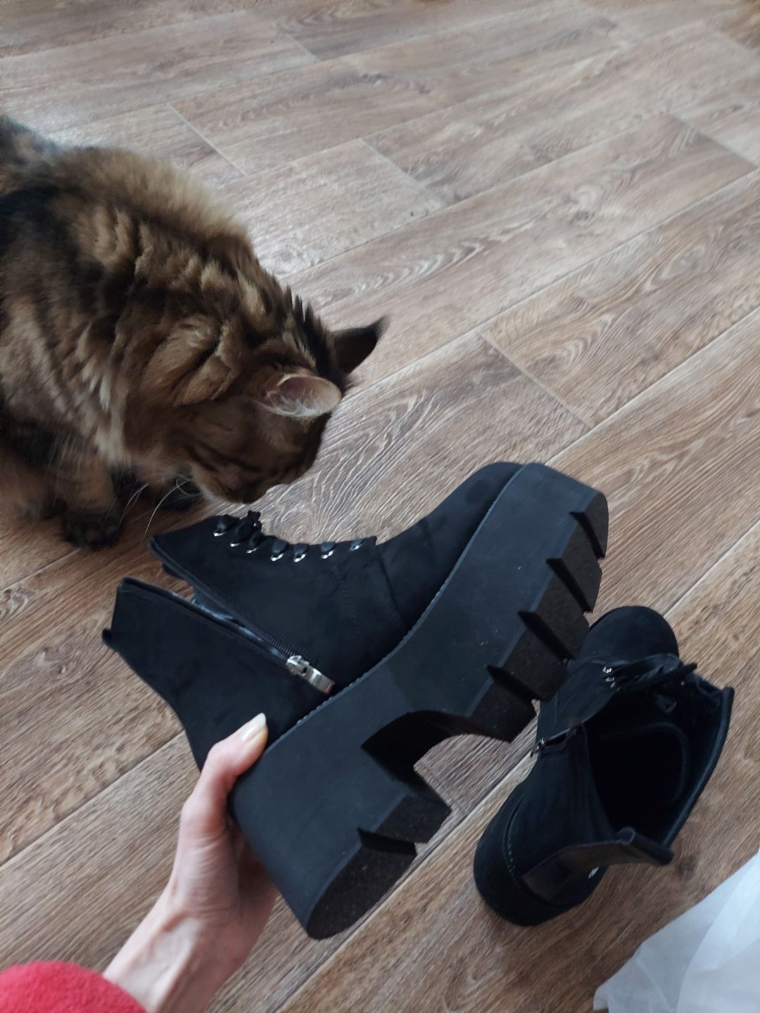 Customer photo review of Bottes plateforme avec Fleurs