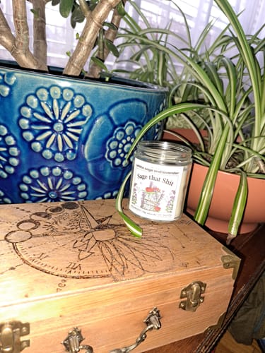 Customer photo review of "Sage That Shit" White Sage & Lavender - 5oz Soy Candle
