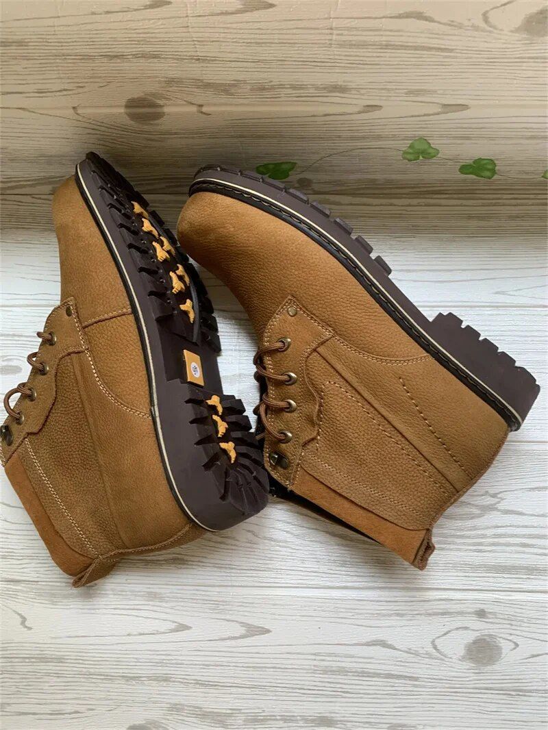 Customer photo review of Bottes d'hiver courtes Cuir véritable Stone