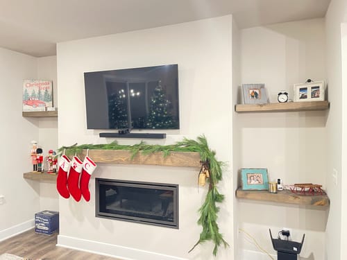 Customer photo review of Rustic Mantels