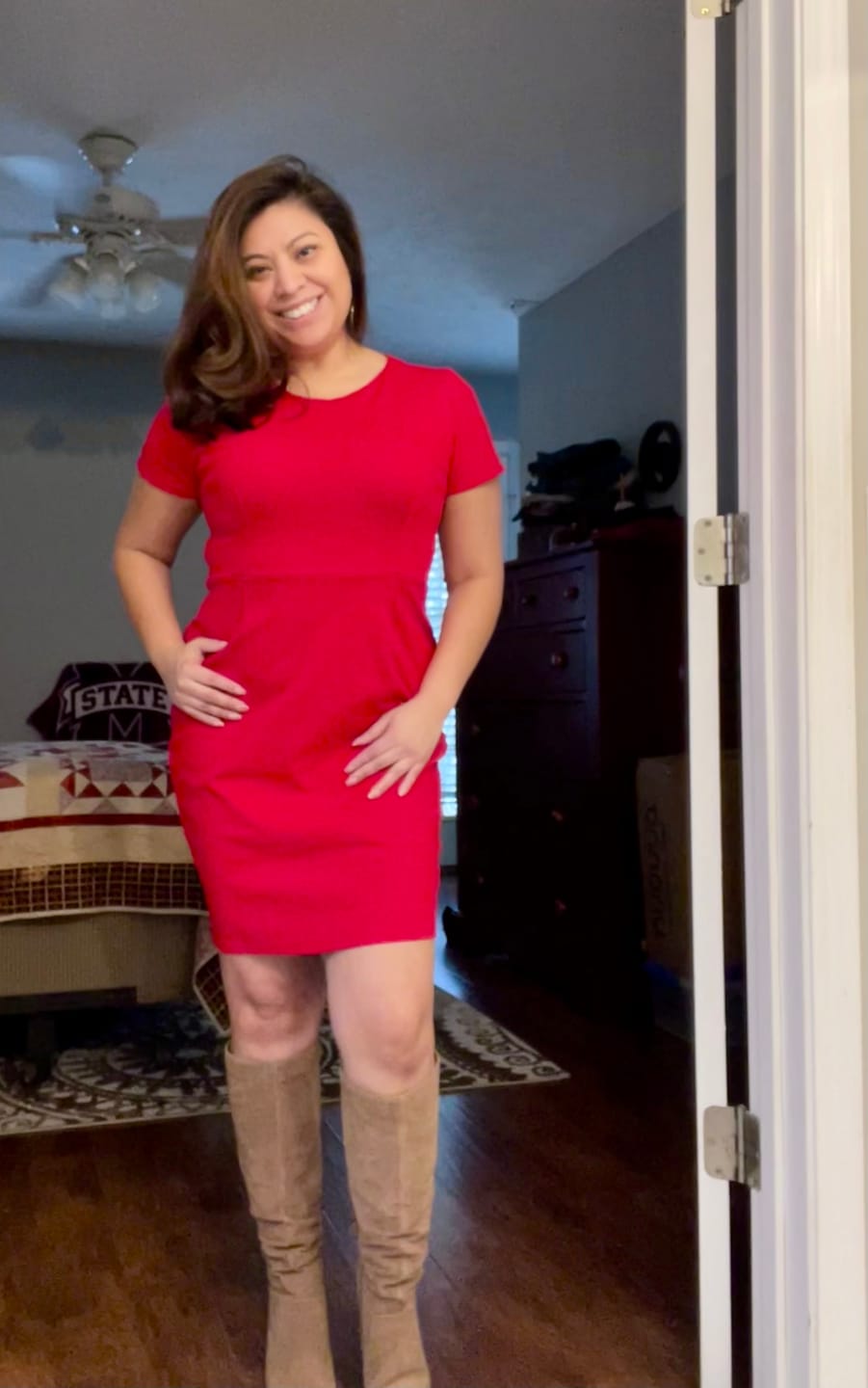 Customer photo review of Brigitte Brianna Little Black Dress