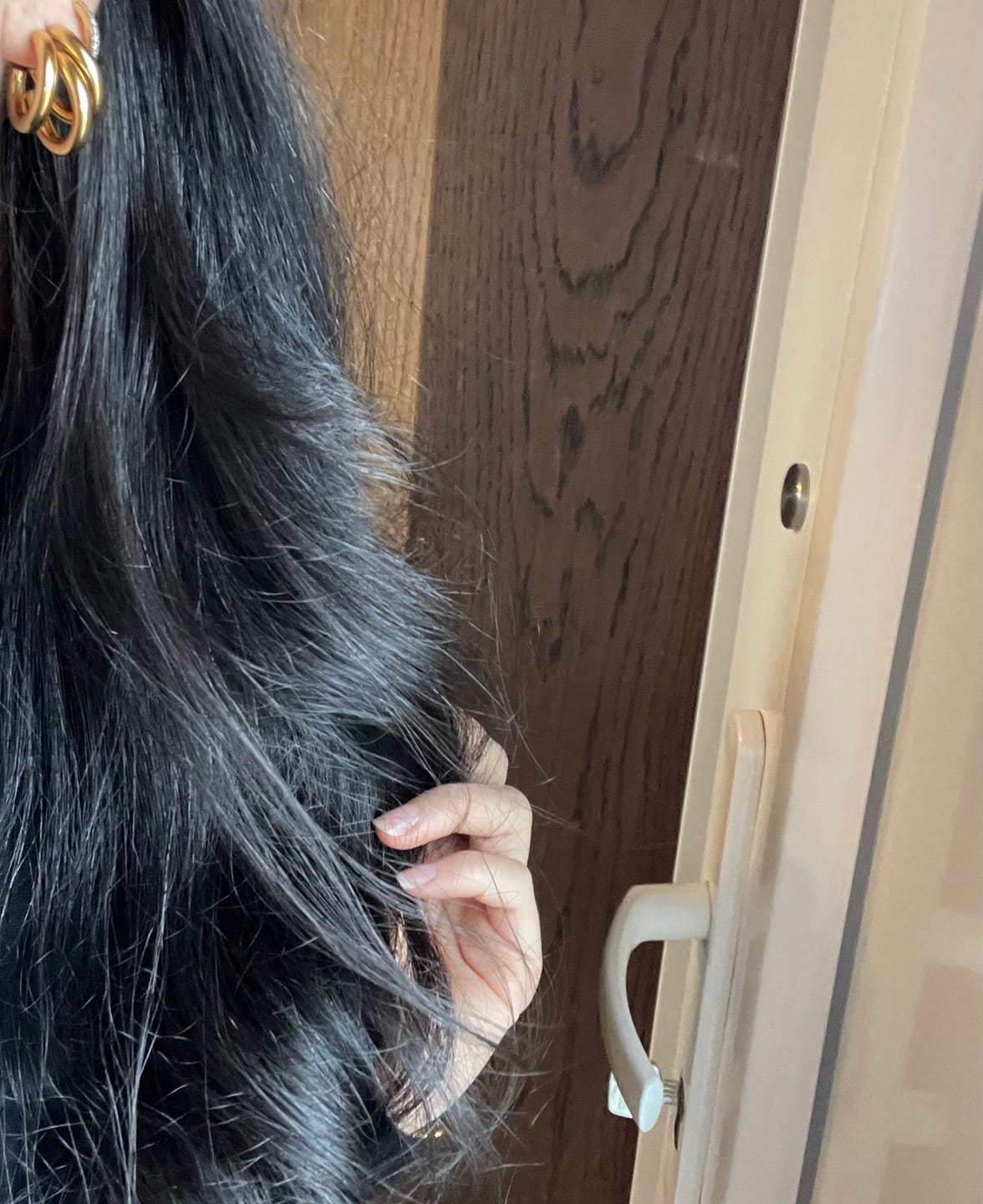 Customer photo review of Triple Ohrstecker | 18K vergoldet