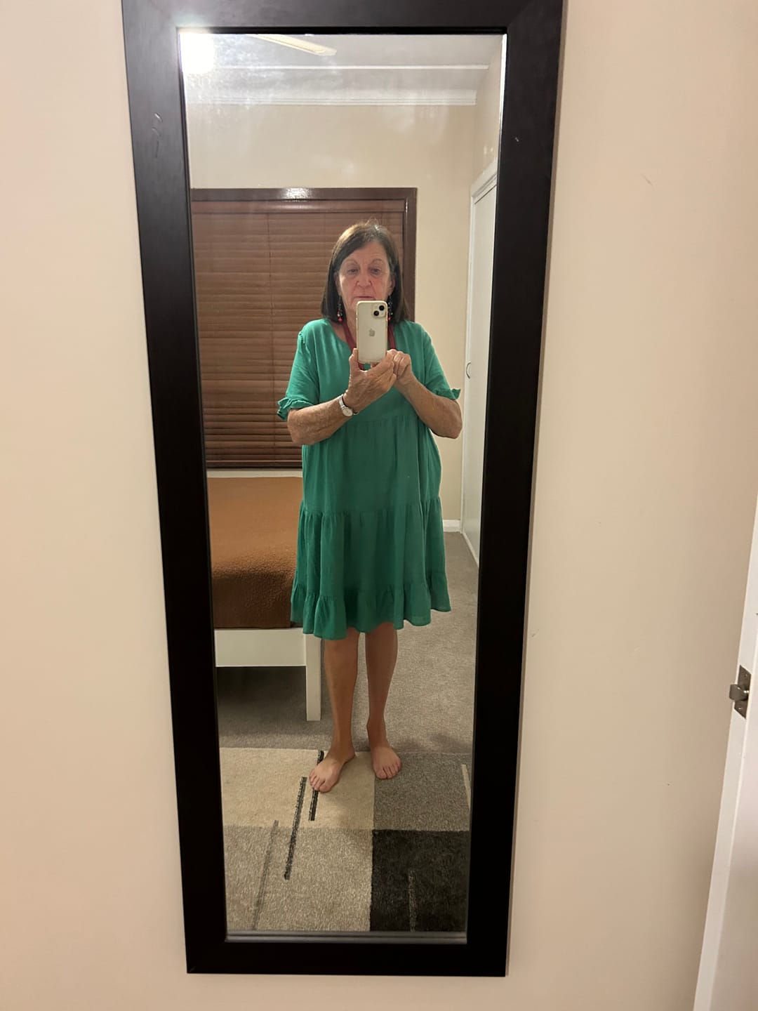 Customer photo review of Nicole Dress in Green