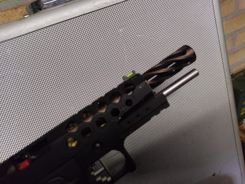 Customer photo review of Dr. Black 6063 Aluminum 5.1 Outer Barrel (Type -Dinging)