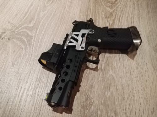 Customer photo review of 5KU Aluminum Mount for Tokyo Marui Hi-Capa GBB Series - Silver
