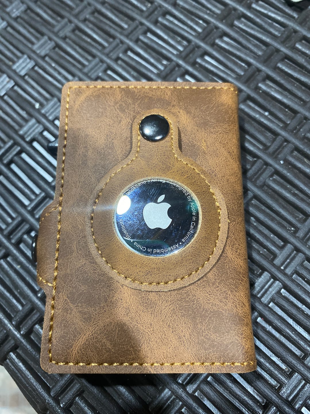Customer photo review of Gold Brown Airtag