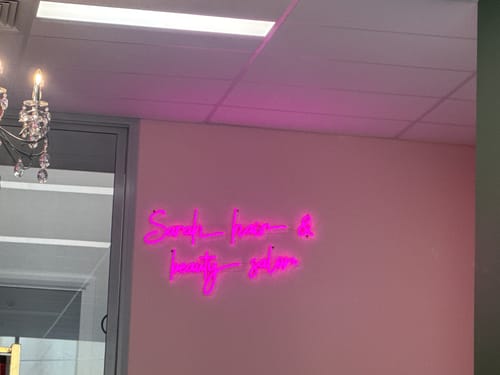 Customer photo review of Custom Neon Signs