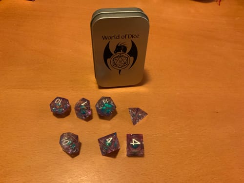 Customer photo review of Mystic Fluid Teal Purple