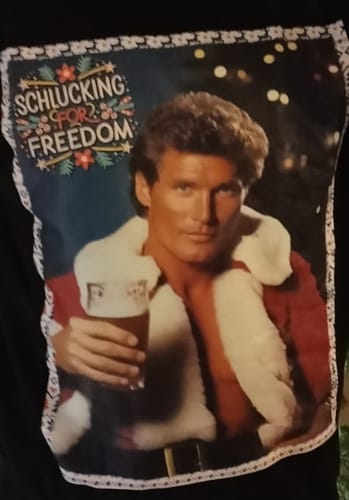 Customer photo review of I'VE BEEN SCHLUCKING FOR FREEDOM - Christmas Sweater
