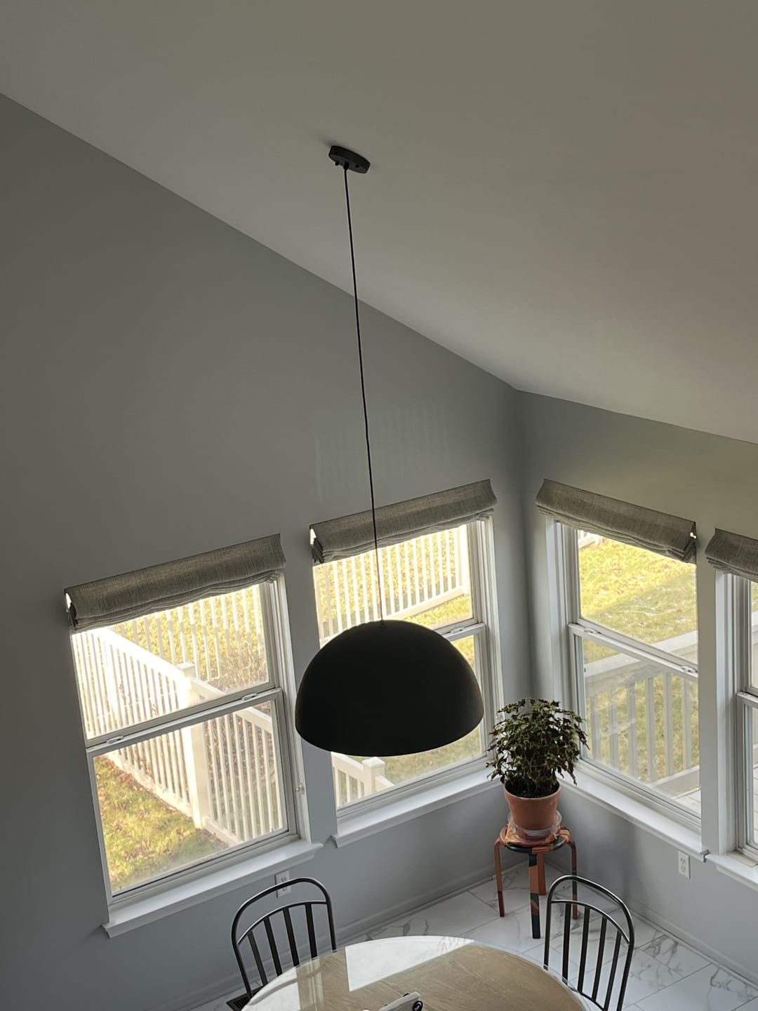 Customer photo review of 1-Light Industrial Metal Dome Pendant