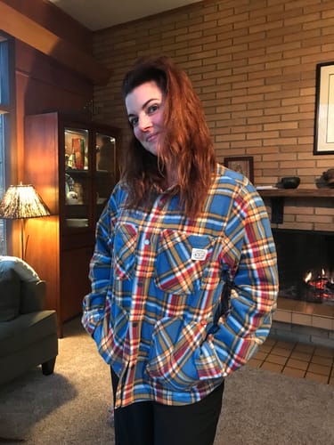 Customer photo review of Borrego Shirt Jacket Blue