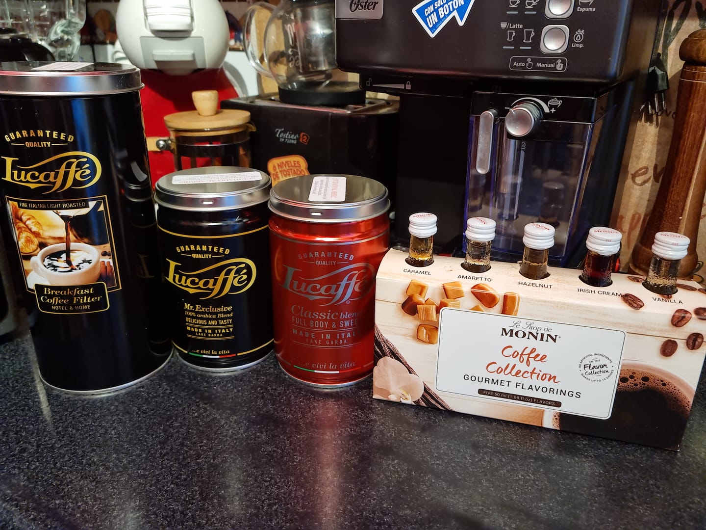 Customer photo review of Lucaffe Breakfast Coffee filter 500 grs Grano Molido