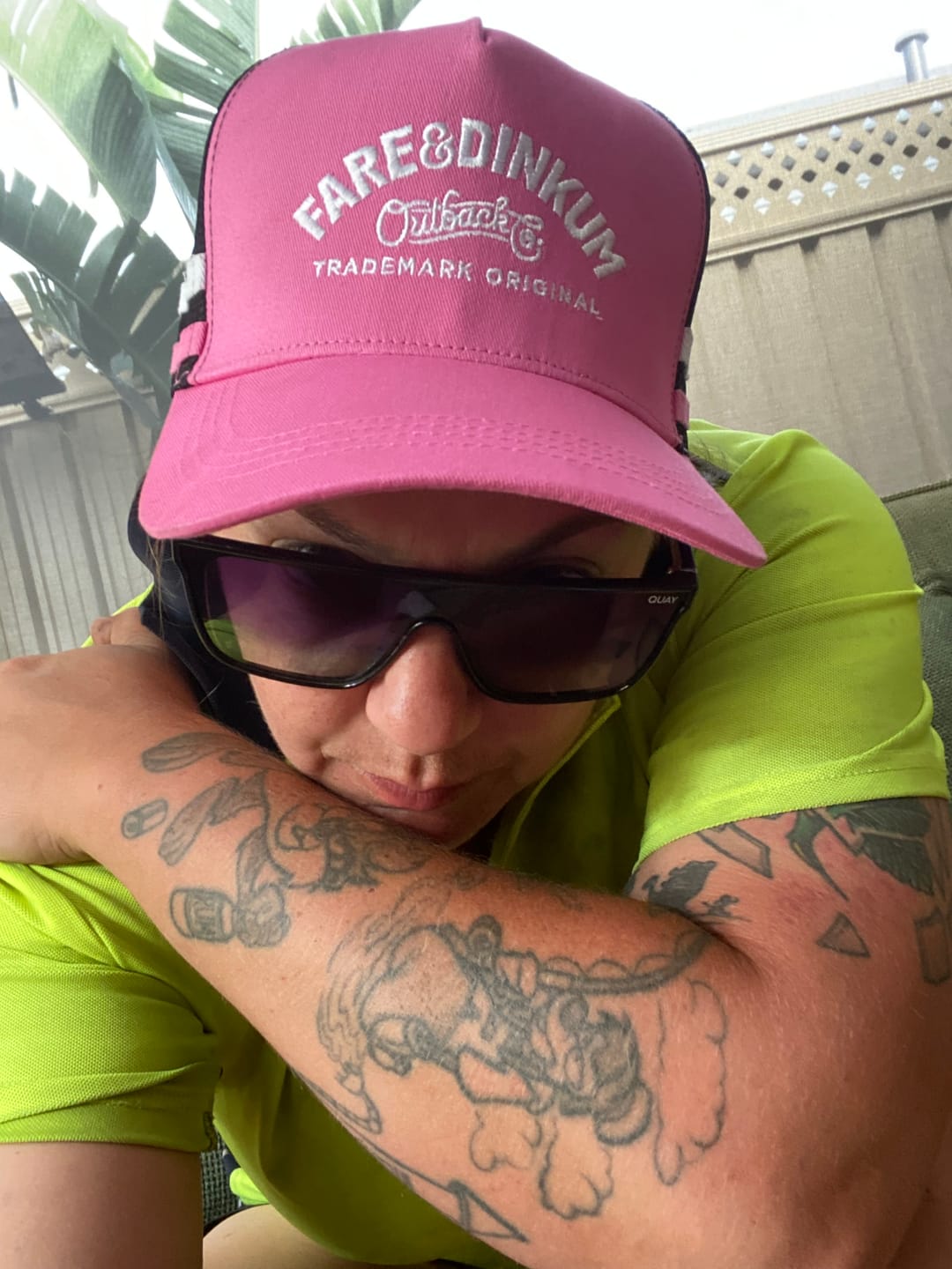 Customer photo review of Outback Trucker Pink