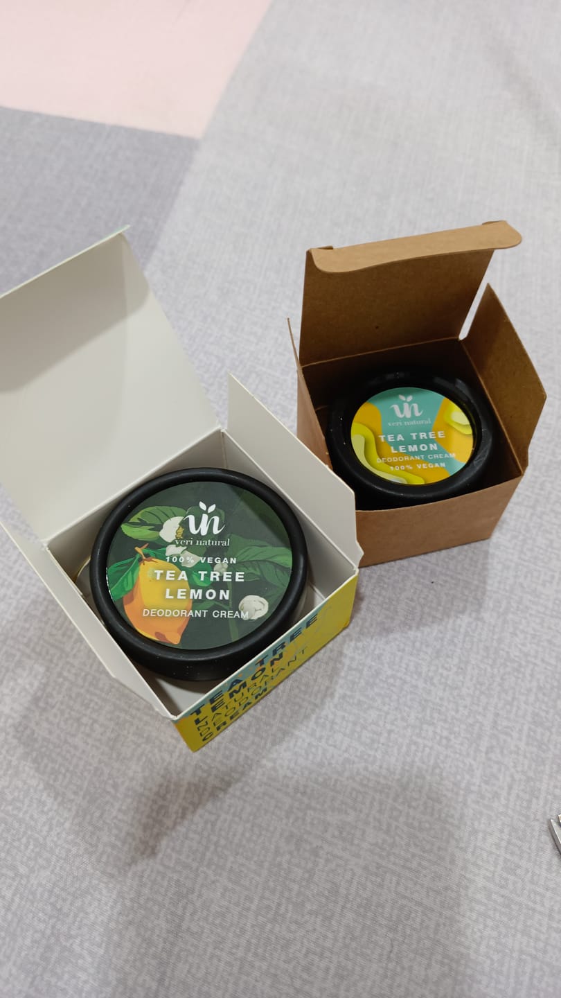 Customer photo review of [15% Off] Tea Tree Lemon - Deodorant Cream & Mini Combo