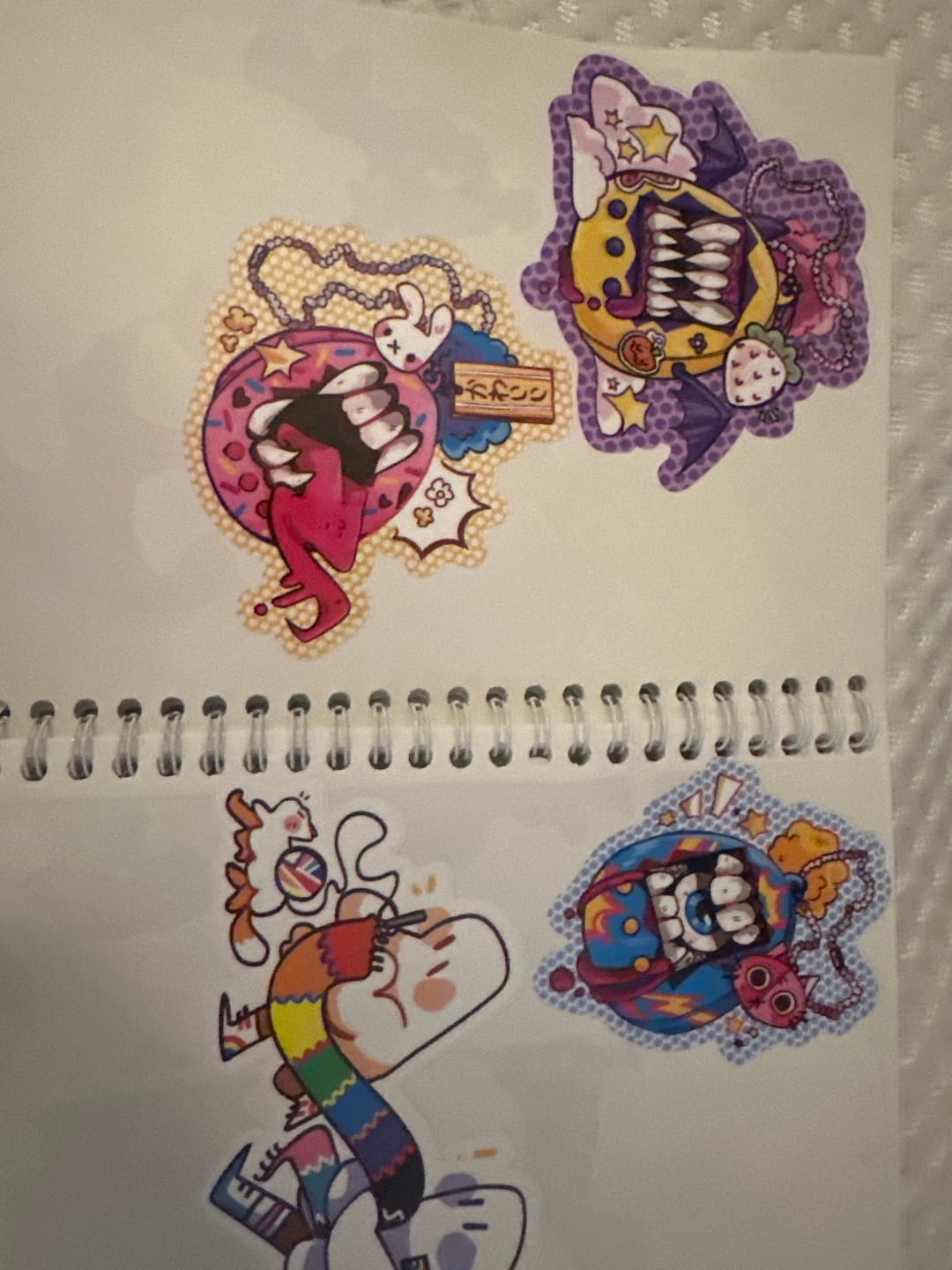 Customer photo review of Harajuku Virtual Pet Stickers!