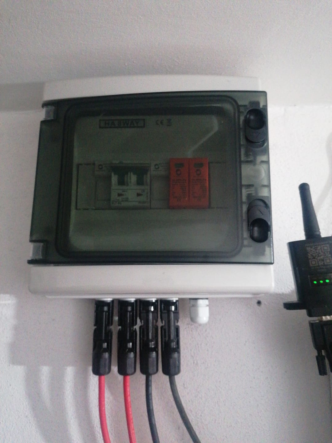 Customer photo review of Tablou sigurante pentru kiturile fotovoltaice 15A 500V cu un singur string