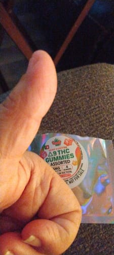 Customer photo review of Free THC Gummy Sample | 4-Pack Assorted Vegan THC Gummy Sample + FREE SHIPPING