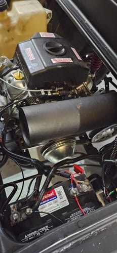 Customer photo review of Reversed Exhaust Muffler for Predator 22hp (670cc) V-Twin