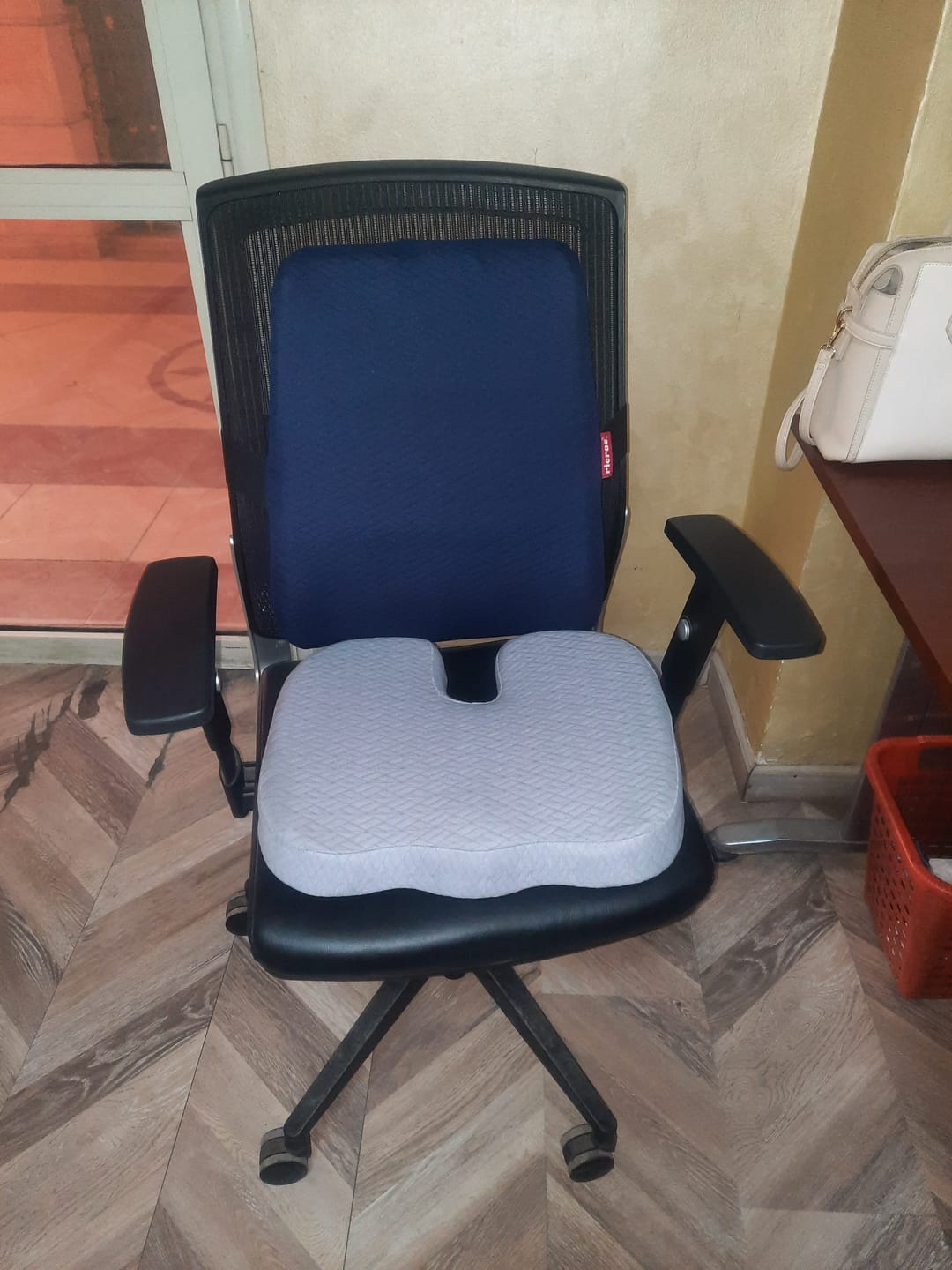 Customer photo review of Ruf- Full back Support Pillow