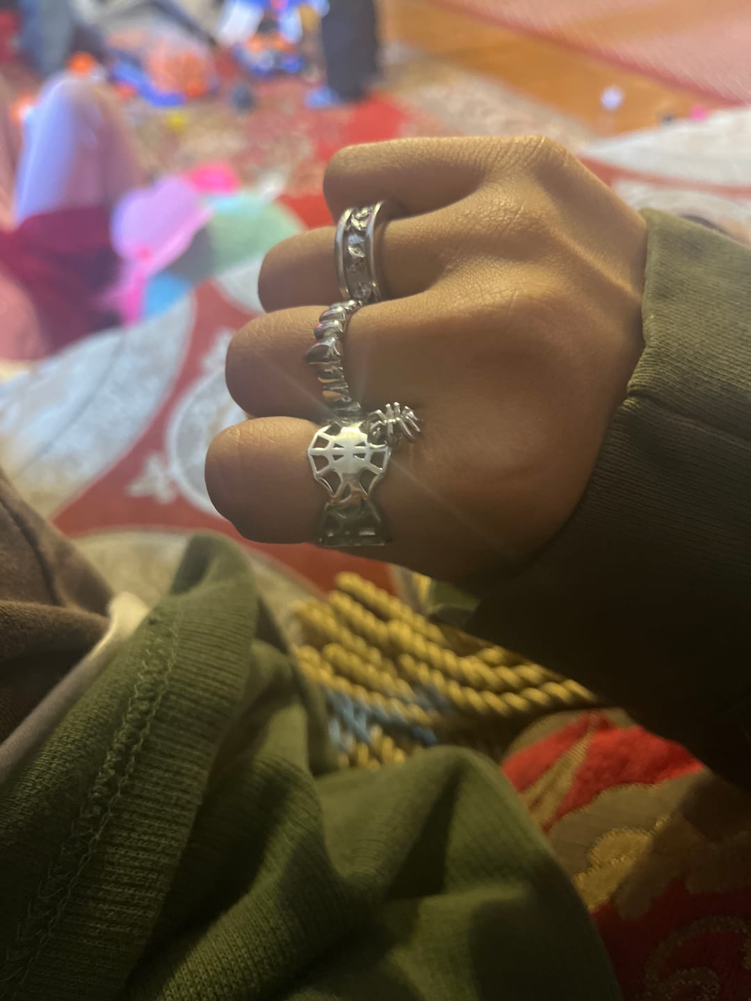 Customer photo review of SPIDER WEB RING