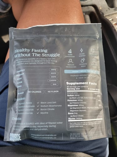 Customer photo review of Fasting Mineral Mix