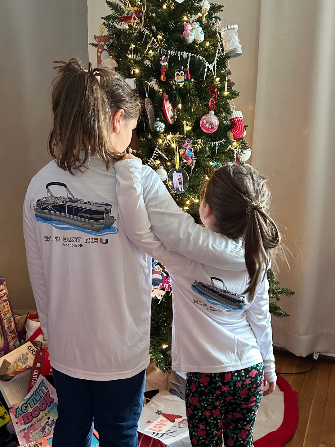 Customer photo review of Toddler Dri-Fit Custom Boat Shirts