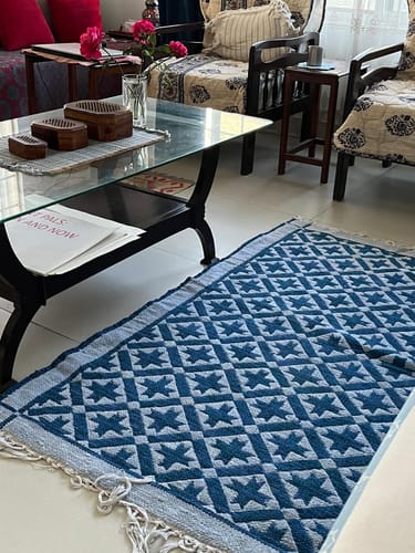 Customer photo review of Sky Blue 3x5