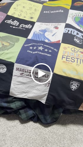 T-shirt quilt featuring not found by Amber from NJ