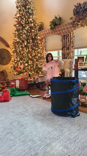 Customer photo review of Meowy Christmas DTF Transfer